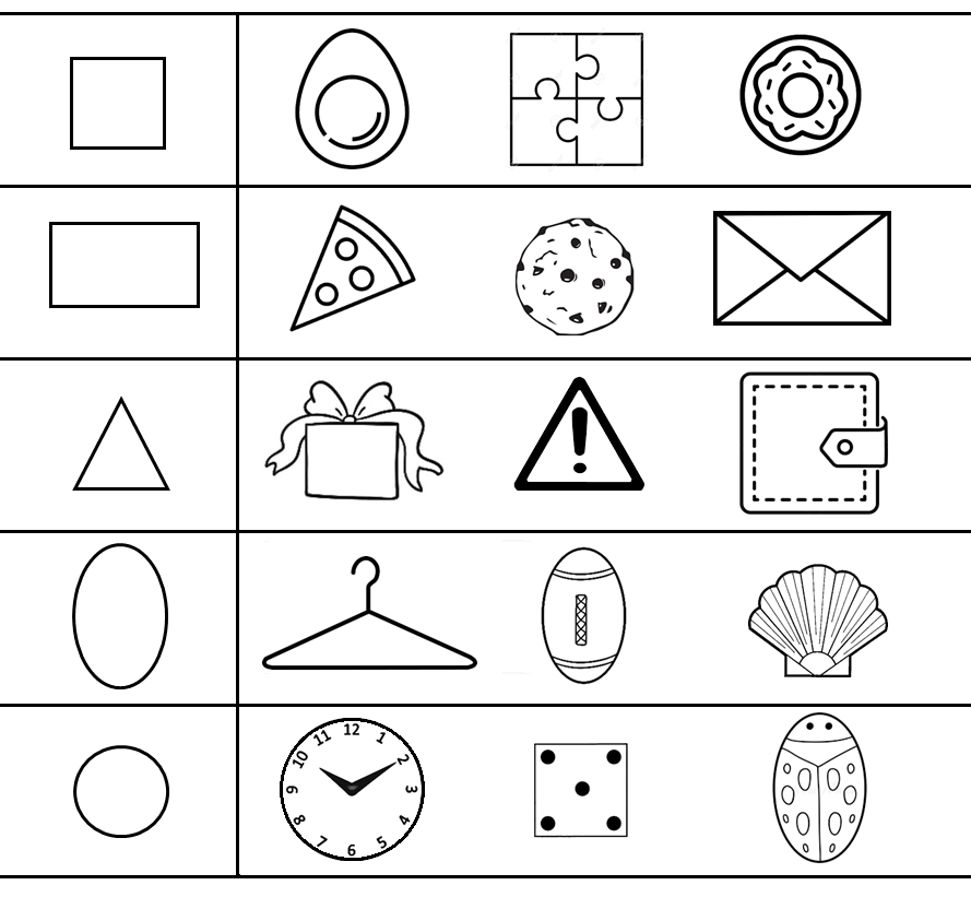 Match Objects to Shapes | Olympiad tester