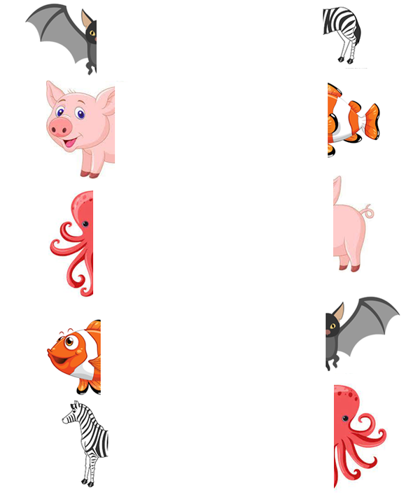 Download free kindergarten worksheet on animals. These worksheets for kindergarten are matching worksheets.