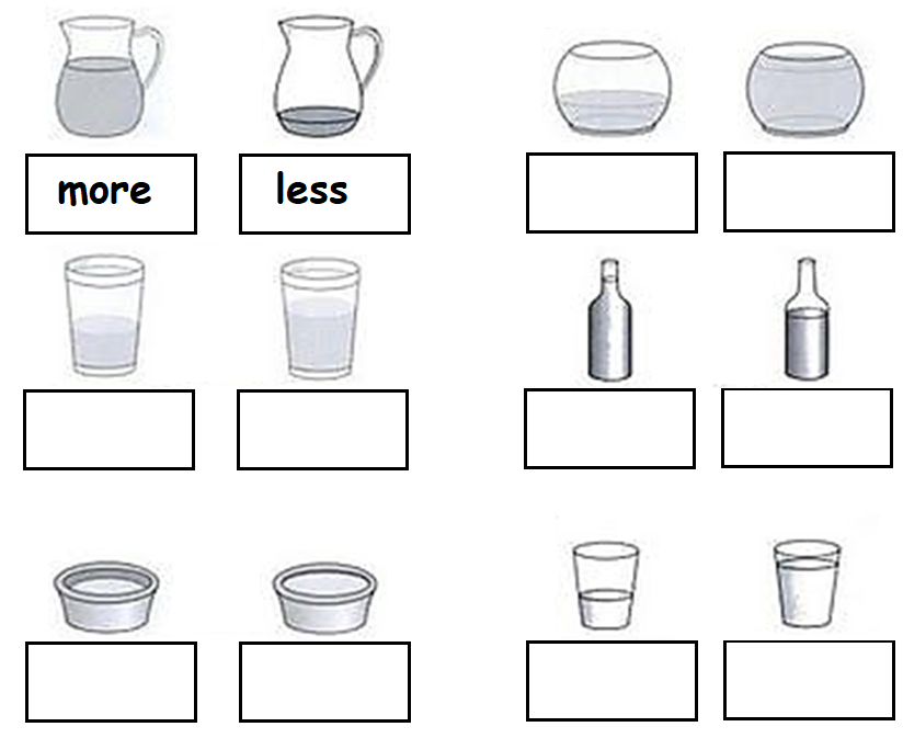Fun estimation worksheet for kids to compare quantity of objects ...