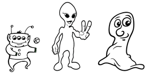 Color the Out-of-This-World Aliens by Height!
