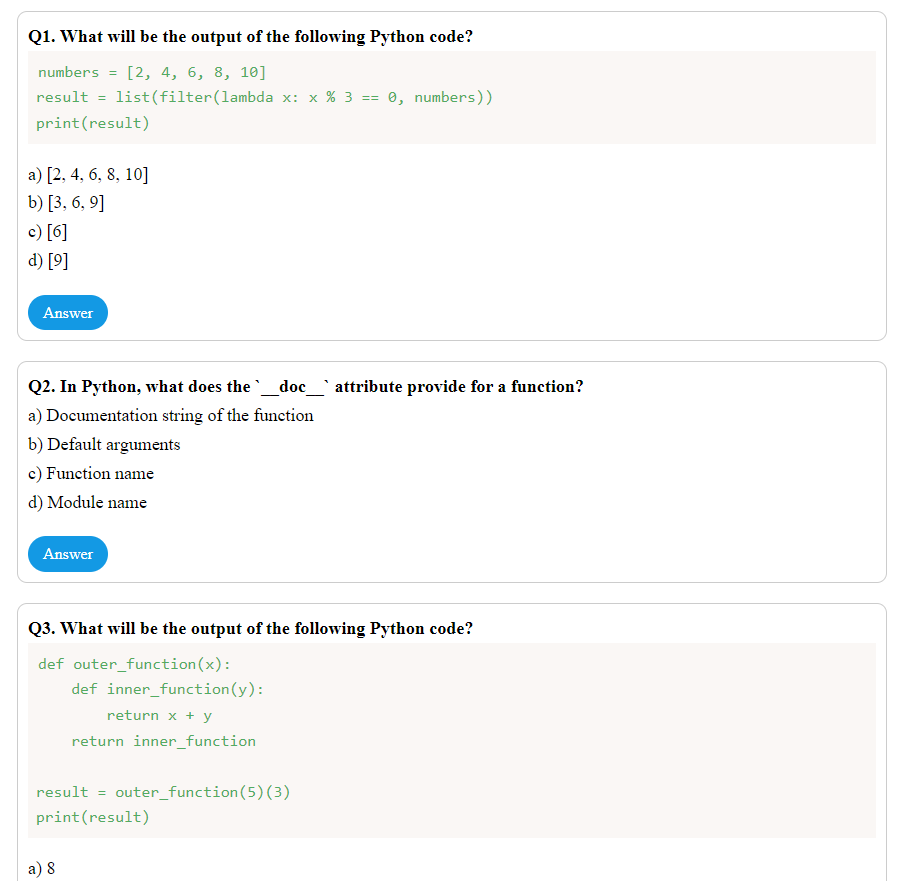 Cyber Olympiad Class 10 - Sample question paper 11 | Olympiad tester