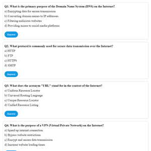 Cyber Olympiad Class 10 - Sample question paper 14