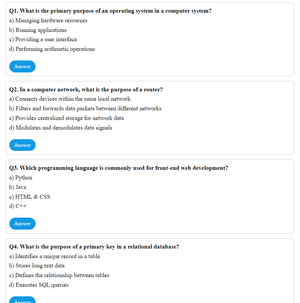 Cyber Olympiad Class 10 - Sample question paper 18