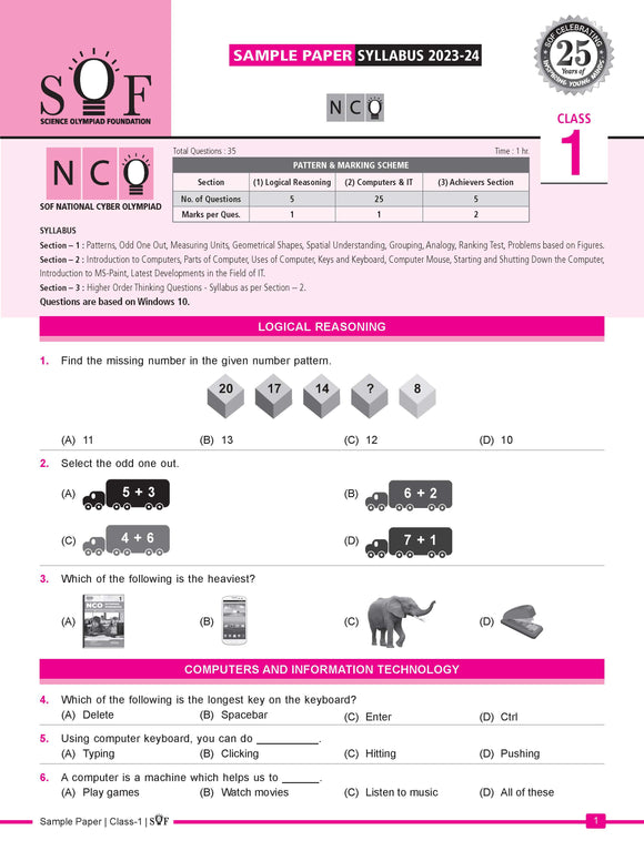 NCO Class 1 - Sample question paper 01