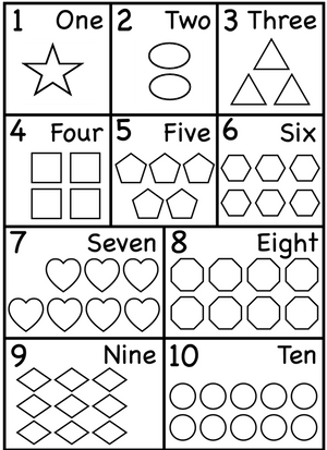 numbers 1-10 counting