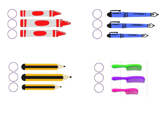 Download and print kindergarten math worksheets on measurement.