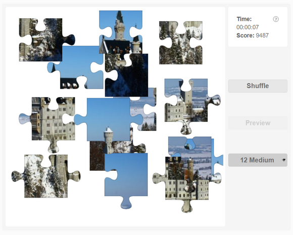 Online jigsaw puzzle - Famous landmark - Neuschwanstein Castle