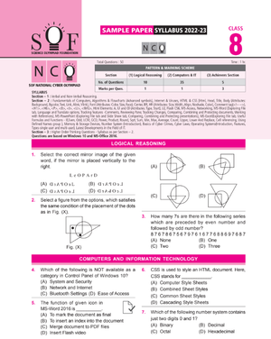 Official Class 8 NCO sample paper