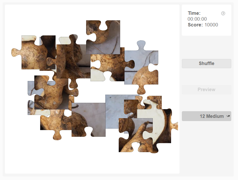 Puzzle Vegetables Jicama Olympiad tester