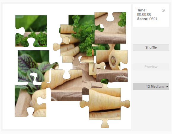 Online jigsaw puzzles - Plants - Parsnips