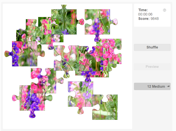Online jigsaw puzzles - Plants - Larkspur