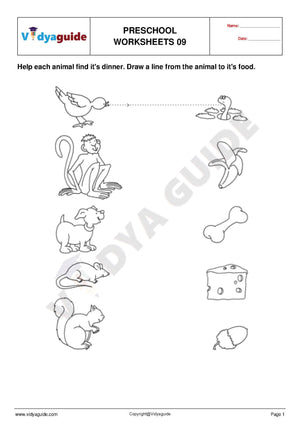 Free Printable Preschool worksheet - 09