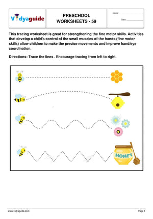 Free Printable Preschool worksheet - 59
