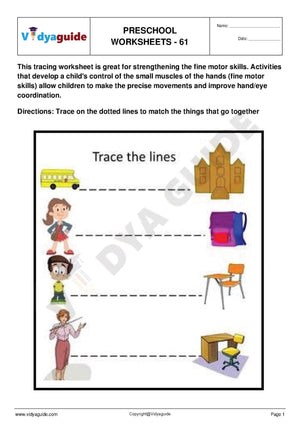 Free Printable Preschool worksheet - 61