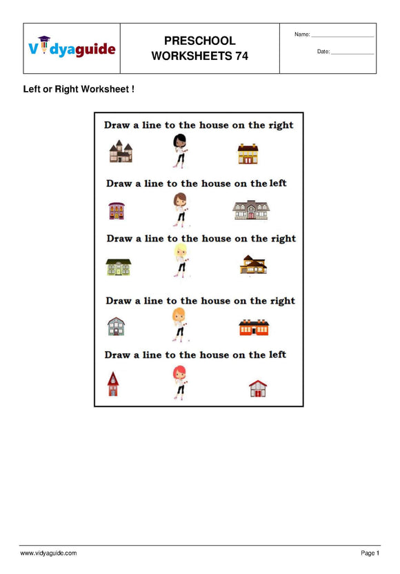 Download free printable Preschool worksheets