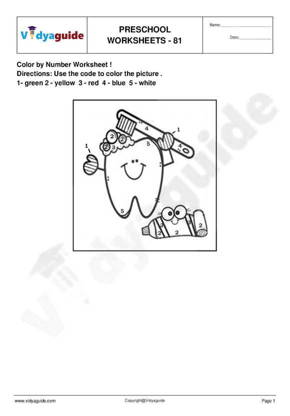 Preschool printable worksheets free download - 81 