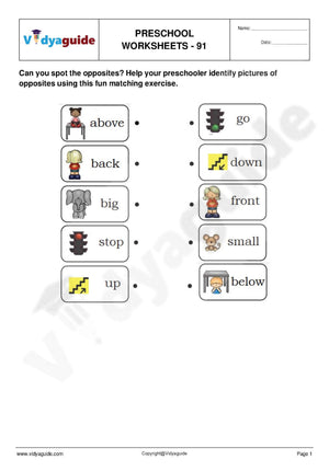 Preschool worksheets free download - 91