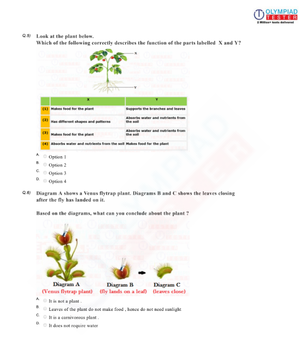 Class 2 Science HOTS - Plants - Worksheets 1-5
