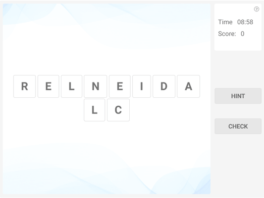 Puzzles for kids online word scramble
