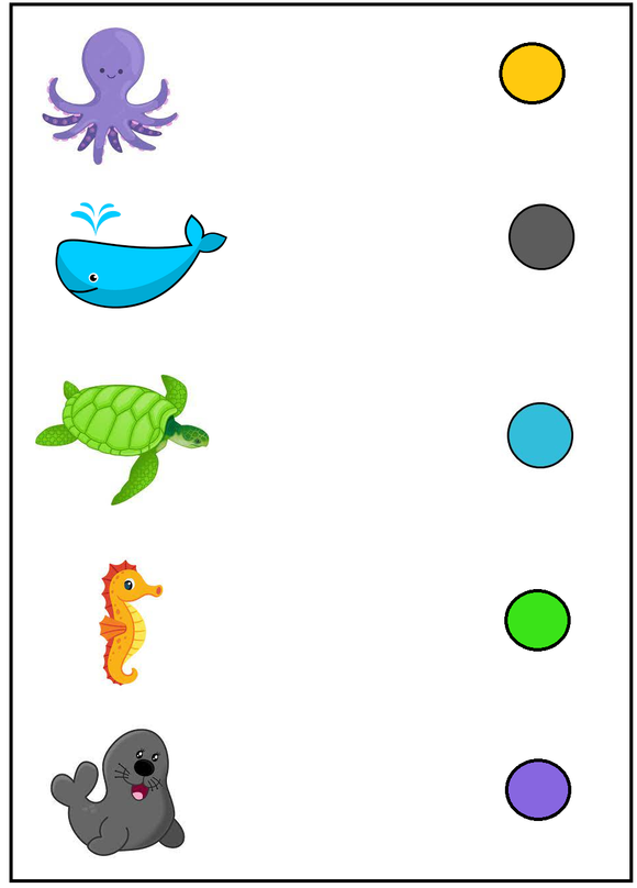 Free printable Science Worksheets for Preschool - Animals 34