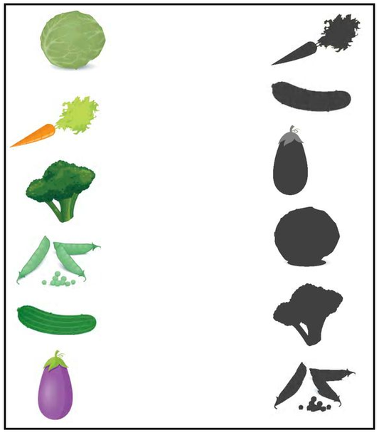 Download this printable shadow matching worksheet as PDF for kindergarten and preschool students.