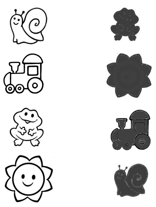 Download and print this kindergarten shadow matching worksheet as PDF.