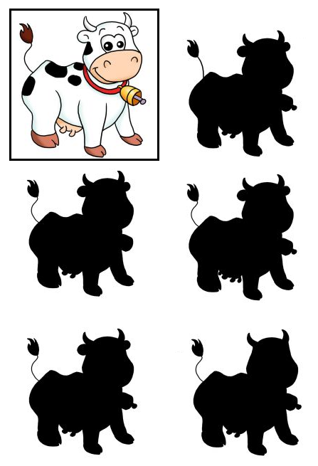 Download this free printable animal shadow matching worksheet for kindergarten and preschool students.
