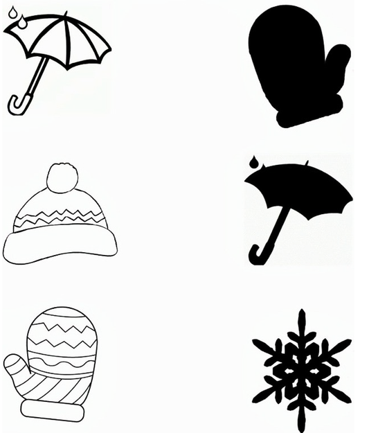 Download and print this shadow matching kindergarten worksheet as PDF.