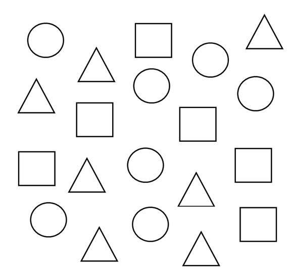 Download our printable kindergarten math worksheets on shapes.