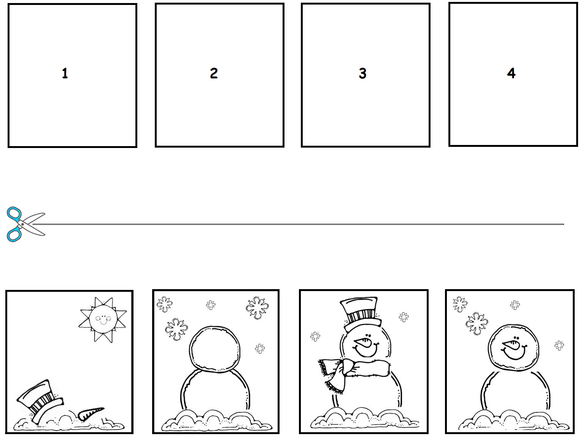 Download this printable free kindergarten worksheet on sequencing in PDF format.