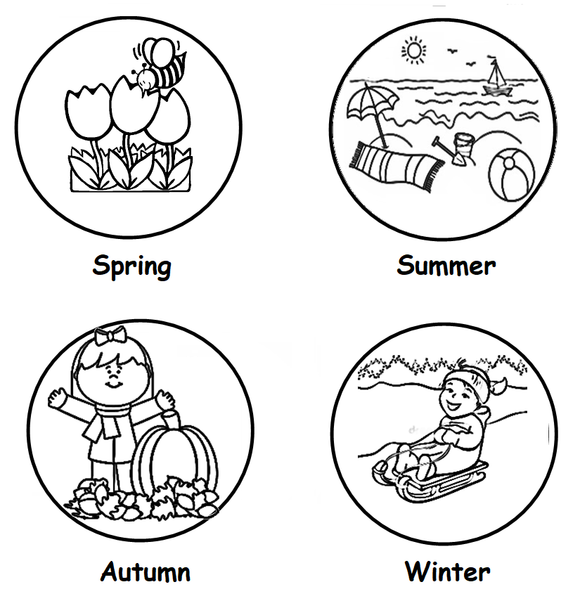 Download and print free Preschool worksheets on weather and seasons.