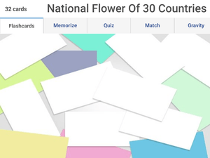 Online G.K Olympiad questions - National flowers