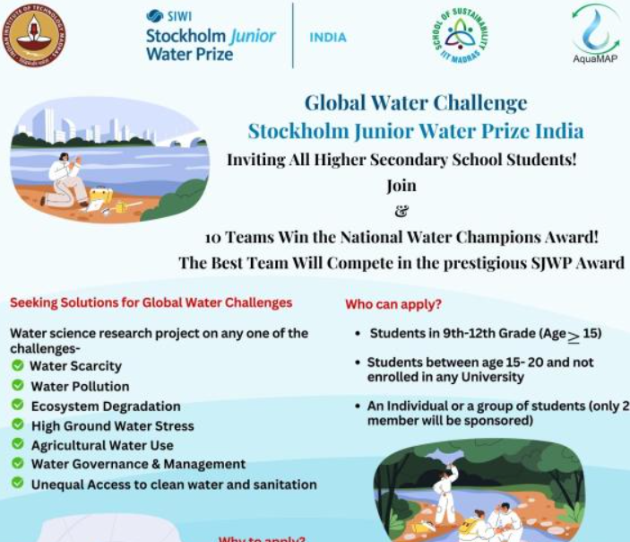 Stockholm Junior Water Prize by IIT Madras