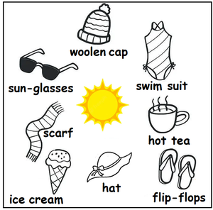 Free Preschool Worksheets - Weather 08