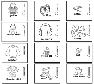 Free Preschool Worksheets - Weather 12
