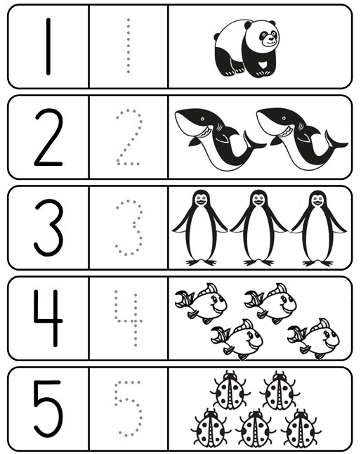 Kindergarten Math Worksheet - Numbers 1 -10 | Olympiad tester