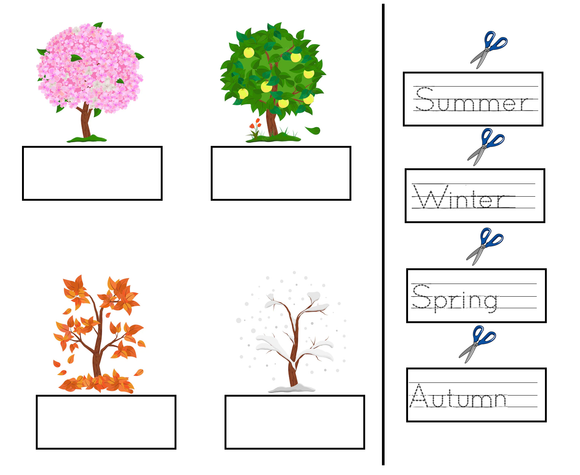 Download and print our free Preschool worksheets on weather and seasons. 