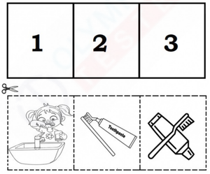 Sequencing Practice for Kids: Cut and Paste Activity
