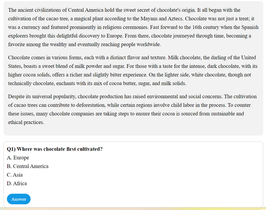Unseen Passage for Class 6 - Passage 01