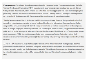 Unseen passage for Class 9 - Passage 13