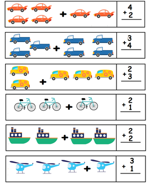 Vroom Vroom! Add the Vehicles and Find the Answers