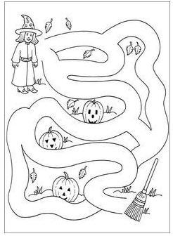 Download and print this kindergarten maze worksheet as PDF for free.