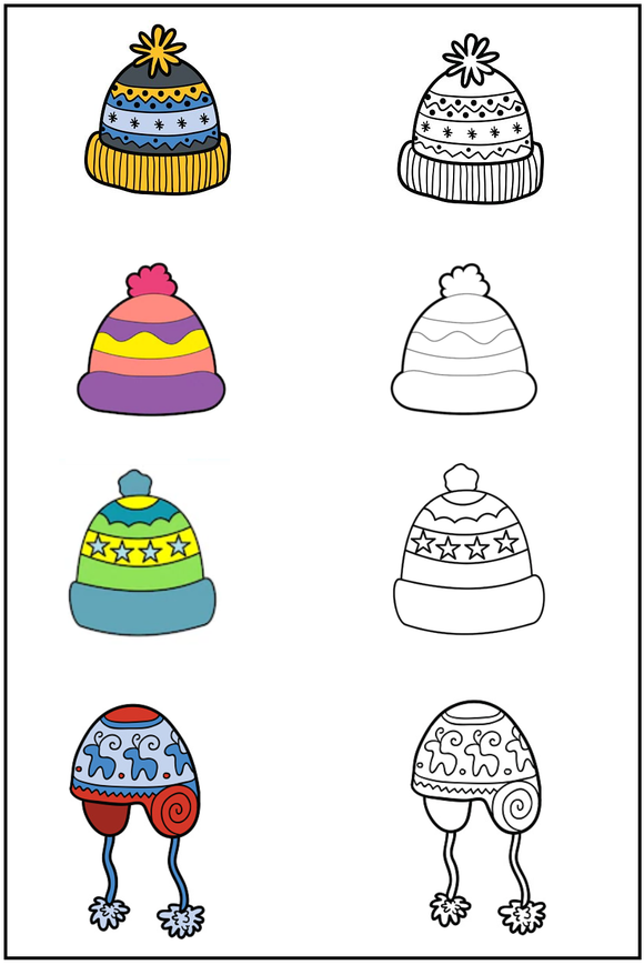 Download this free kindergarten worksheet on winter in PDF form.