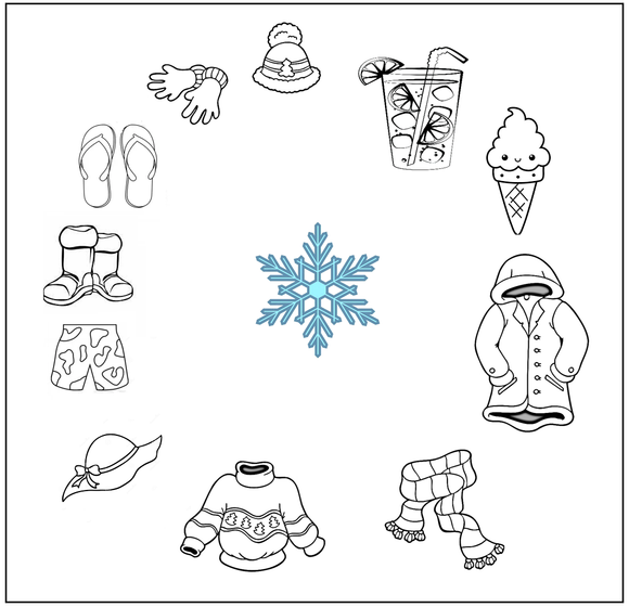 Download and print free preschool worksheets in PDf form on weather and seasons.