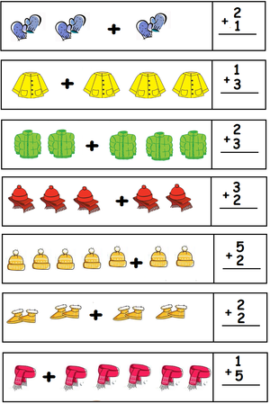 Winter Wonderland Math: Count, Add and Write