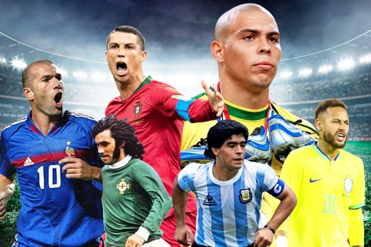 Soccer legends of all time - Word search puzzle