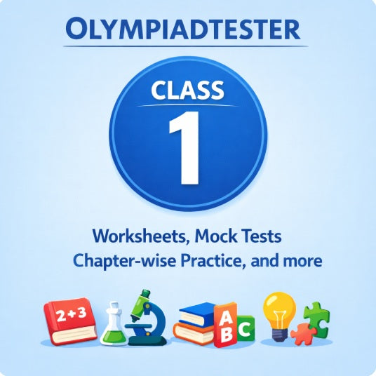 Olympiadtester Class 1 free study material with worksheets, mock tests and chapter-wise practice
