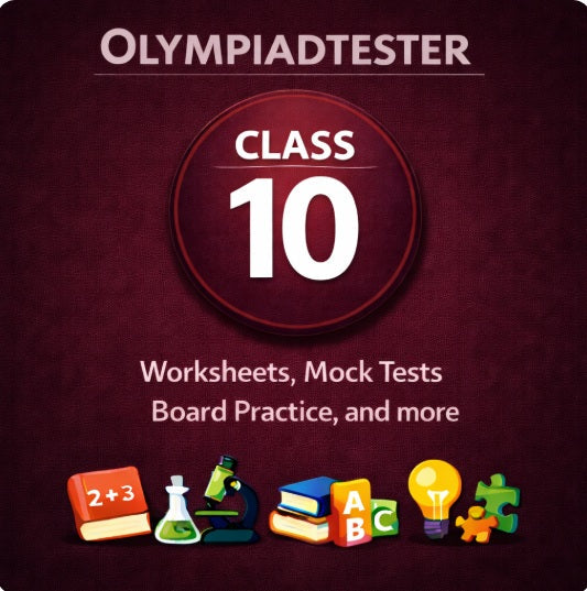 Olympiadtester Class 10 free study material with worksheets, mock tests and Olympiad question papers