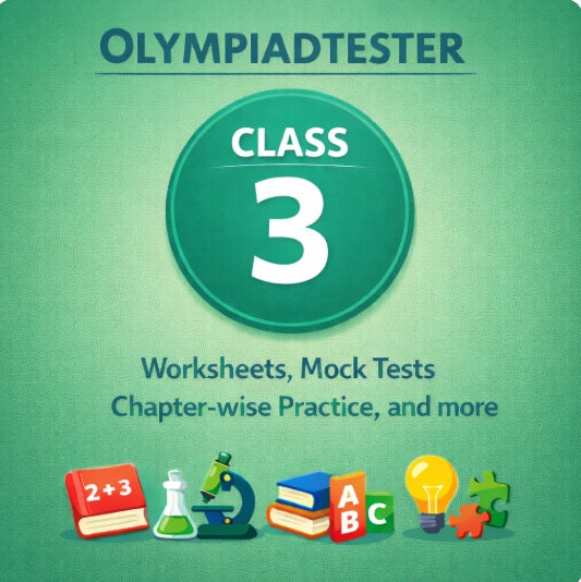 Olympiadtester Class 3 free study material with worksheets, mock tests and chapter-wise practice