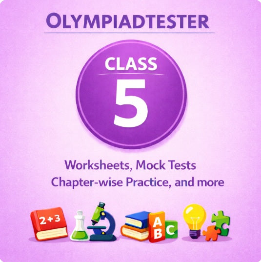 Olympiadtester Class 5 free study material with worksheets, mock tests and chapter-wise practice